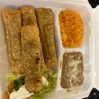 Mexican Flautas Dinner